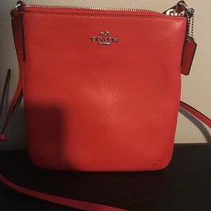 Orange Coach Crossbody purse